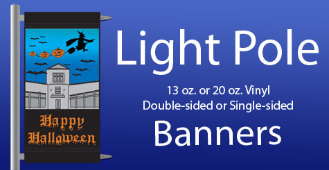 halloween-light-pole-banner